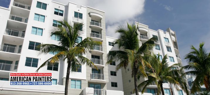 A freshly painted condo in Tampa Bay, Florida